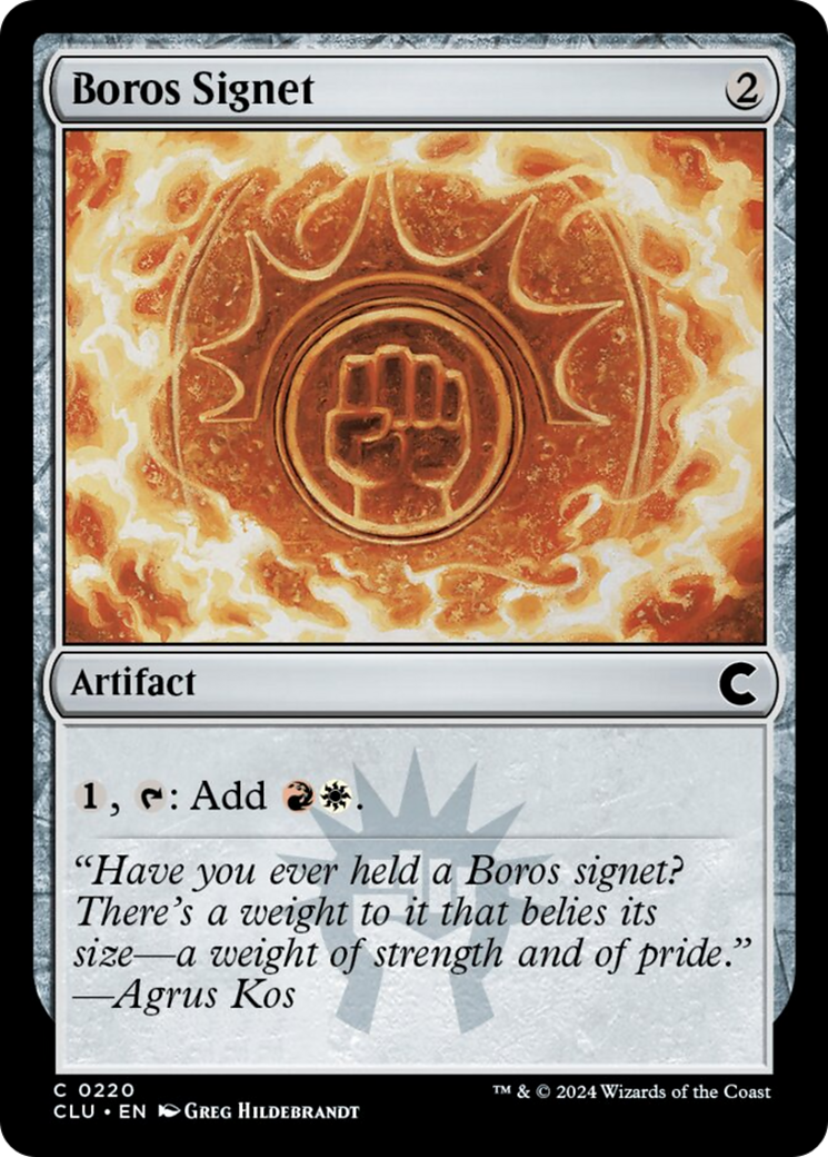 Boros Signet [Ravnica: Clue Edition] | Jack's On Queen