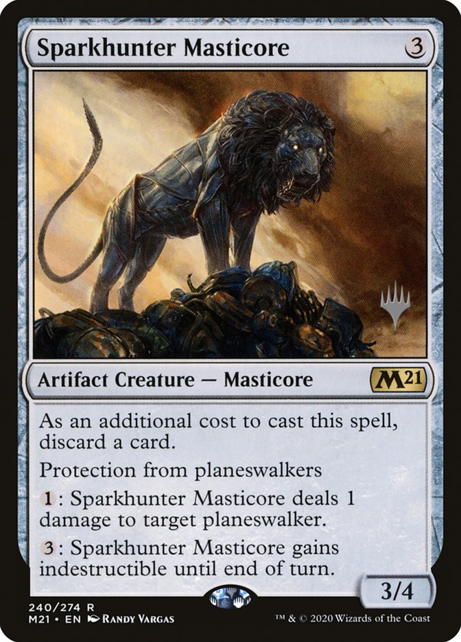 Sparkhunter Masticore (Promo Pack) [Core Set 2021 Promos] | Jack's On Queen