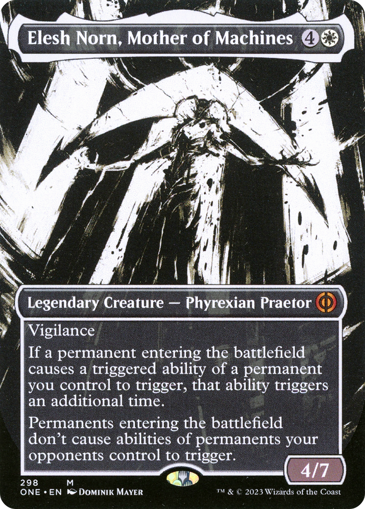 Elesh Norn, Mother of Machines (Borderless Ichor) [Phyrexia: All Will Be One] | Jack's On Queen