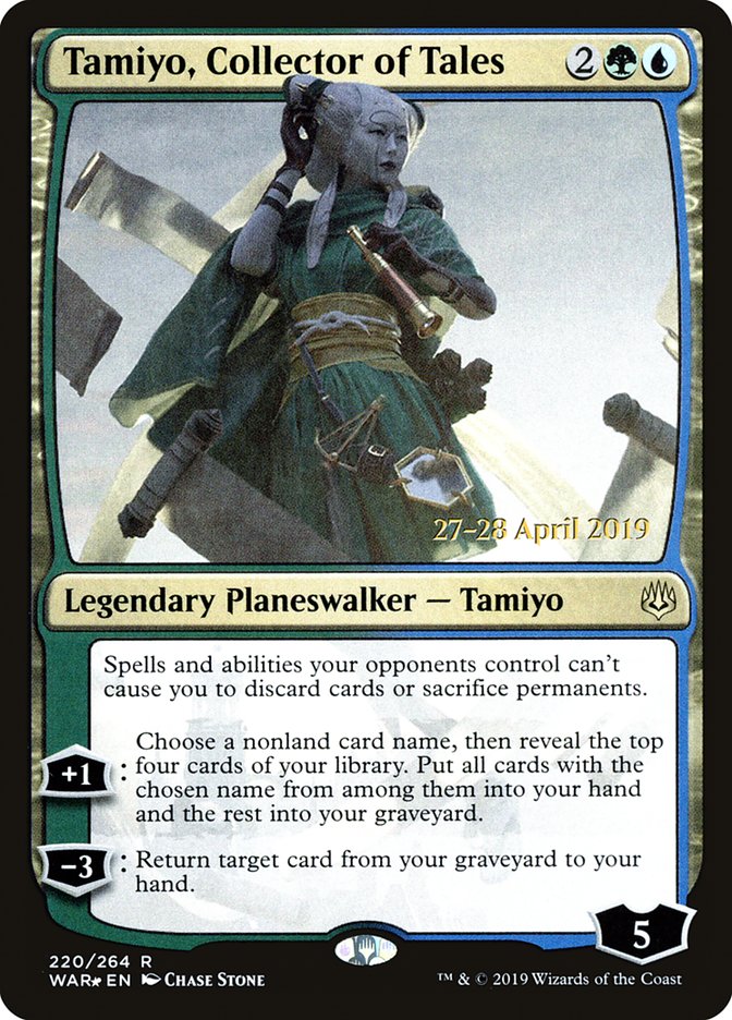 Tamiyo, Collector of Tales  [War of the Spark Prerelease Promos] | Jack's On Queen