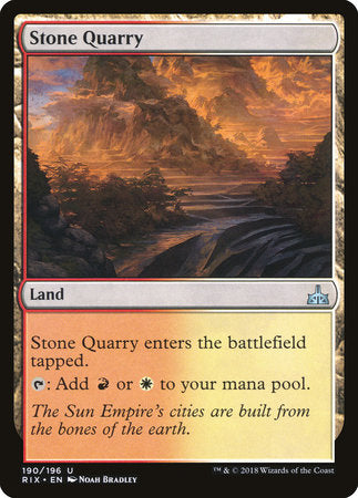 Stone Quarry [Rivals of Ixalan] | Jack's On Queen