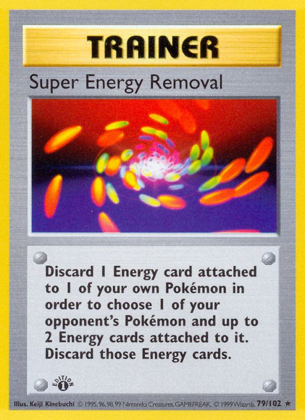 Super Energy Removal (79/102) (Shadowless) [Base Set 1st Edition] | Jack's On Queen