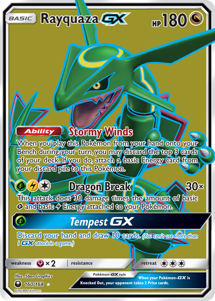 Rayquaza GX (160/168) [Sun & Moon: Celestial Storm] | Jack's On Queen