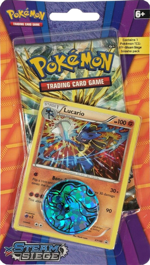 XY: Steam Siege - Single Pack Blister (Lucario) | Jack's On Queen