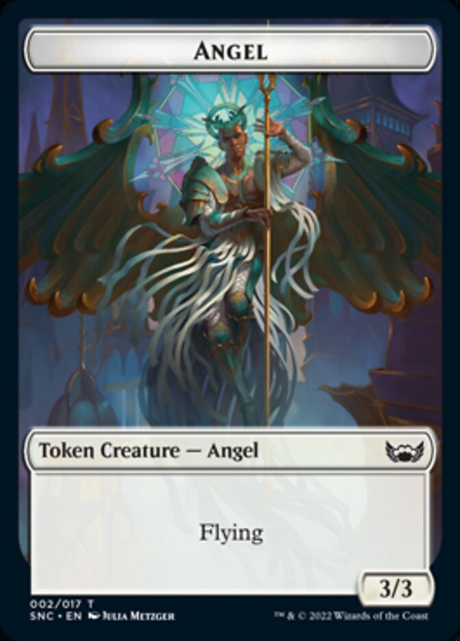 Fish // Angel Double-sided Token [Streets of New Capenna Tokens] | Jack's On Queen