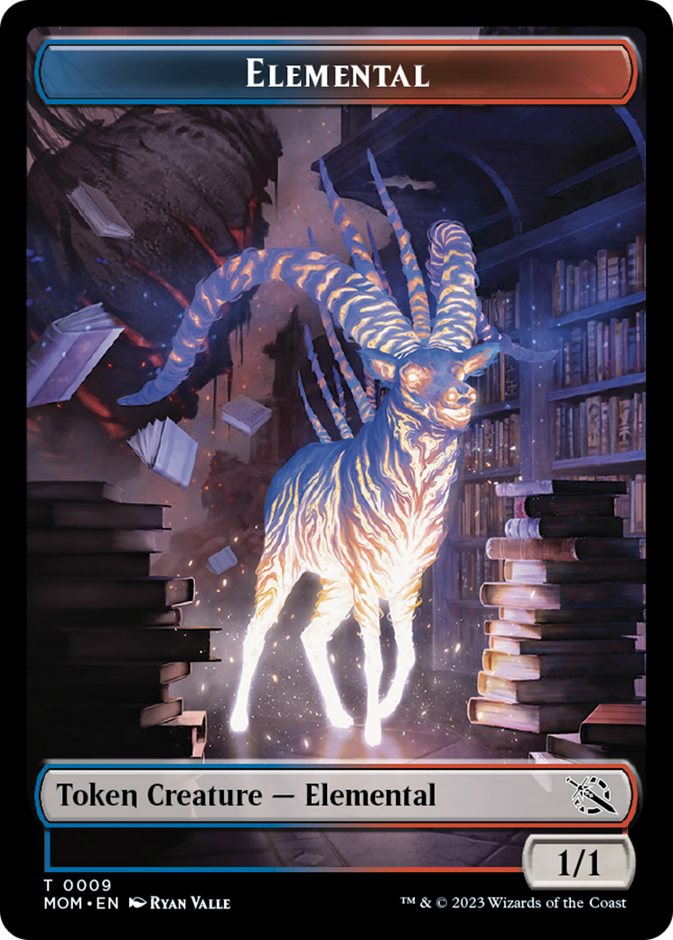 Elemental (9) // Vampire Double-Sided Token [March of the Machine Tokens] | Jack's On Queen
