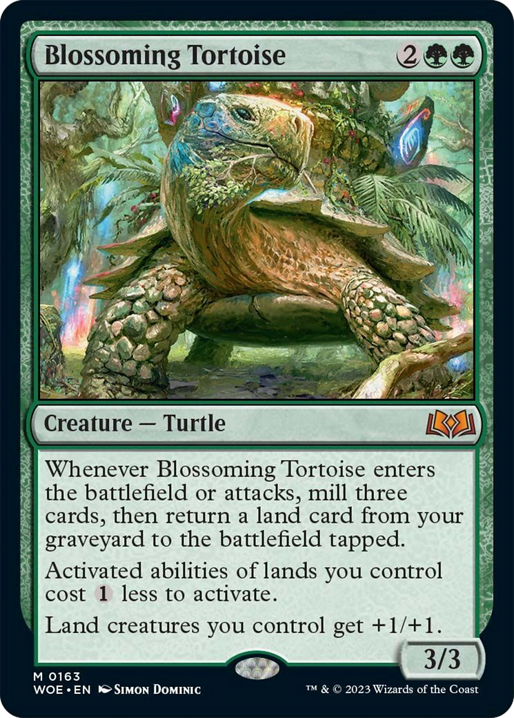 Blossoming Tortoise [Wilds of Eldraine] | Jack's On Queen