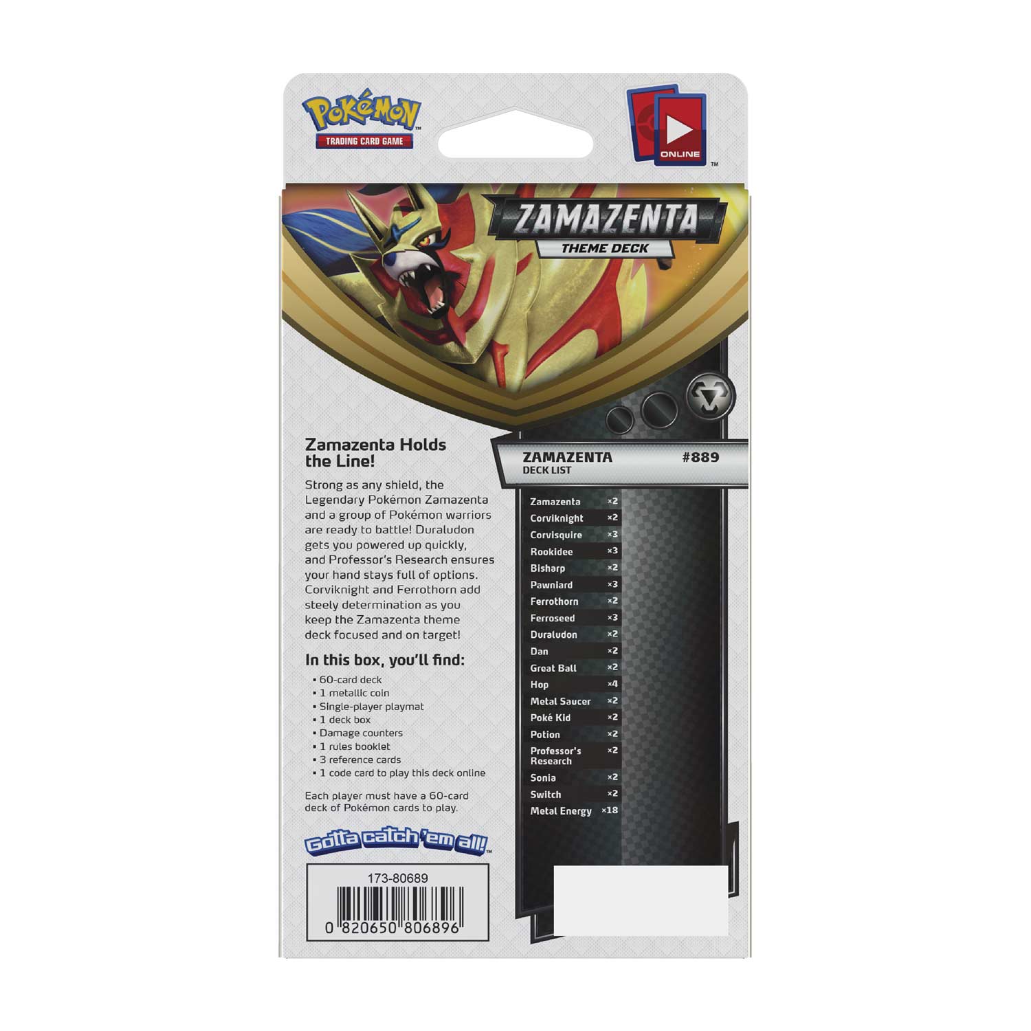 Sword & Shield: Rebel Clash - Theme Deck (Zamazenta) | Jack's On Queen