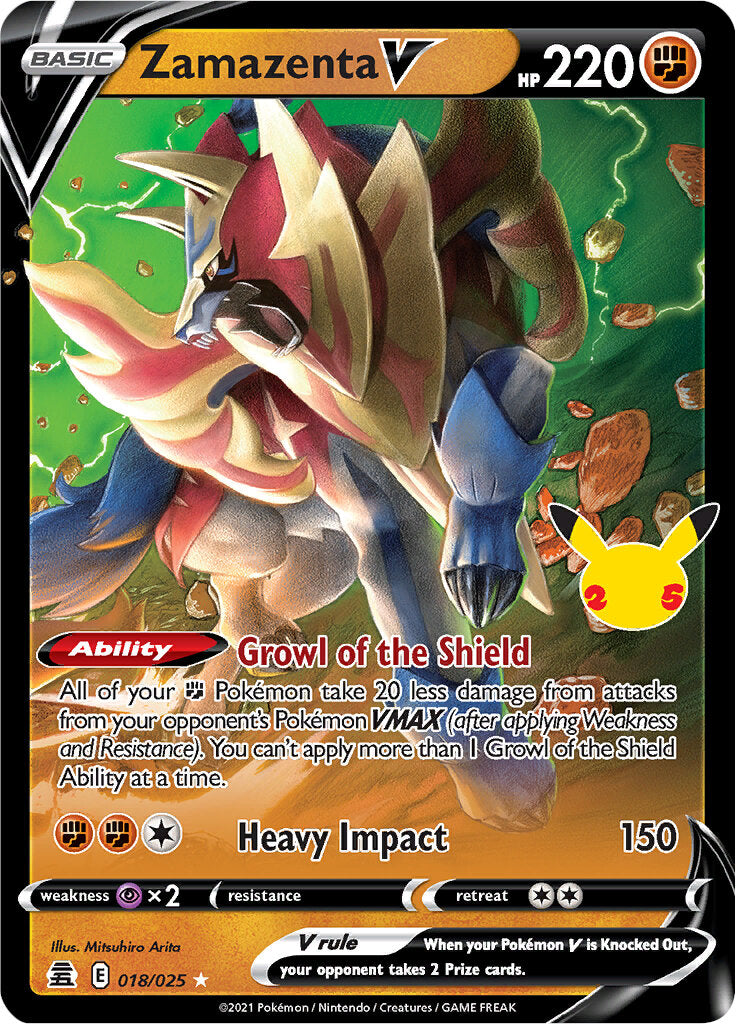 Zamazenta V (018/025) [Celebrations: 25th Anniversary] | Jack's On Queen