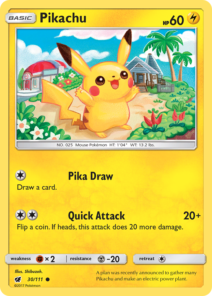 Pikachu (30/111) [Sun & Moon: Crimson Invasion] | Jack's On Queen