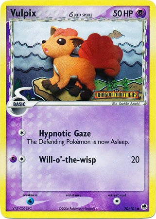 Vulpix (70/101) (Delta Species) (Stamped) [EX: Dragon Frontiers] | Jack's On Queen