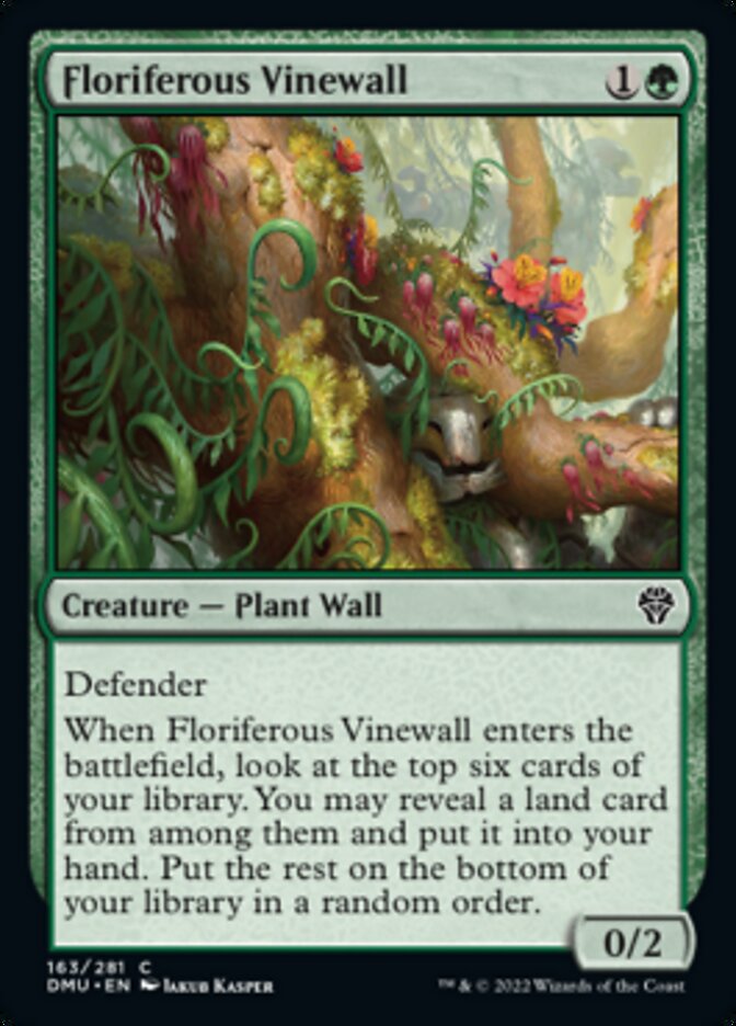 Floriferous Vinewall [Dominaria United] | Jack's On Queen