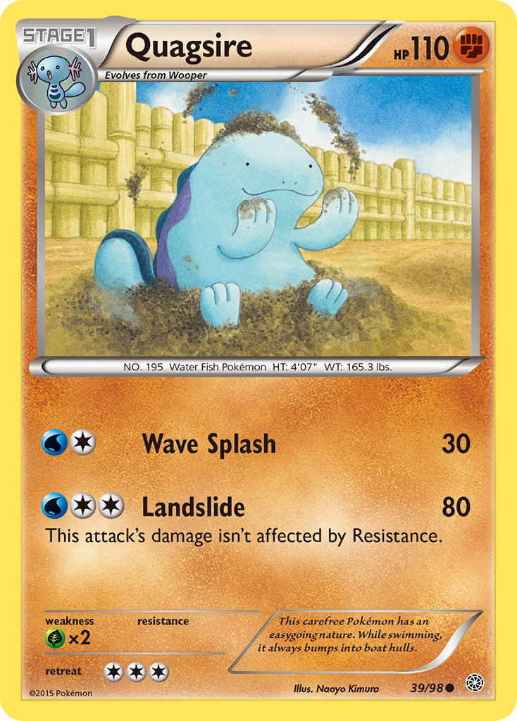 Quagsire (39/98) [XY: Ancient Origins] | Jack's On Queen