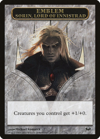 Emblem - Sorin, Lord of Innistrad [Dark Ascension Tokens] | Jack's On Queen