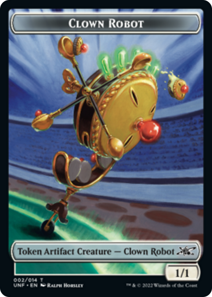 Clown Robot (002) // Balloon Double-sided Token [Unfinity Tokens] | Jack's On Queen