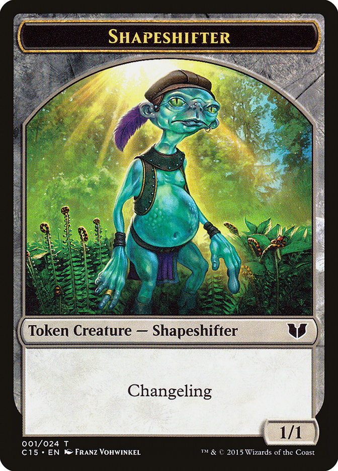 Shapeshifter // Shapeshifter Double-Sided Token [Commander 2015 Tokens] | Jack's On Queen