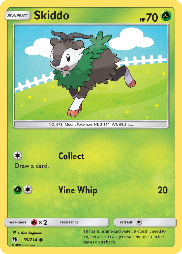 Skiddo (35/214) [Sun & Moon: Lost Thunder] | Jack's On Queen