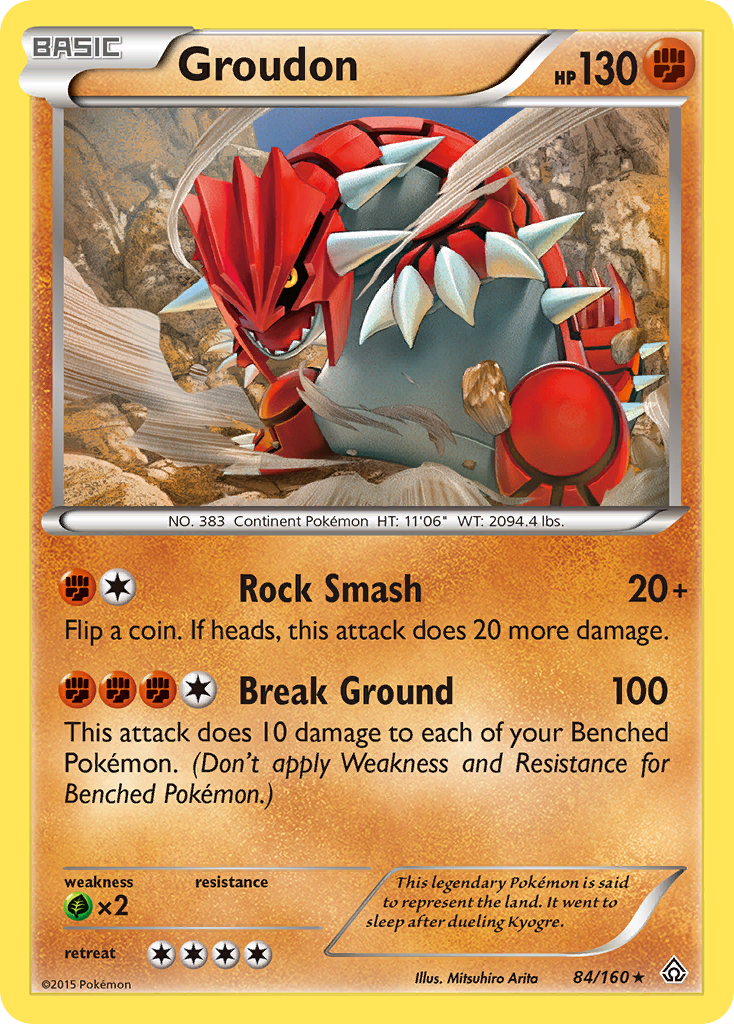 Groudon (84/160) [XY: Primal Clash] | Jack's On Queen