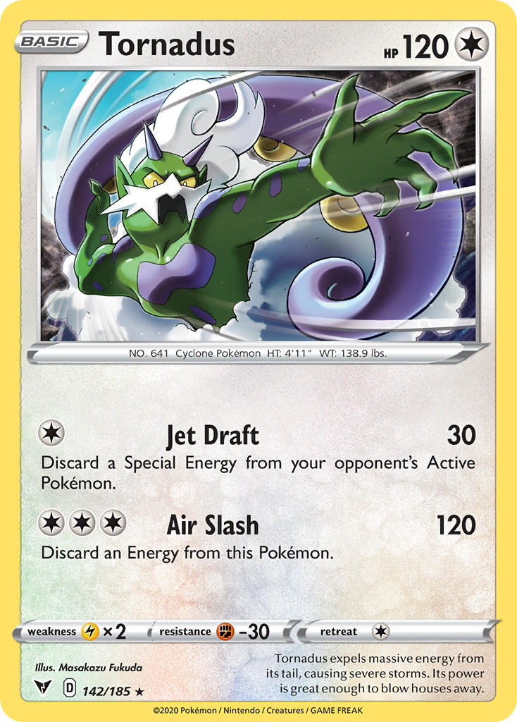 Tornadus (142/185) [Sword & Shield: Vivid Voltage] | Jack's On Queen