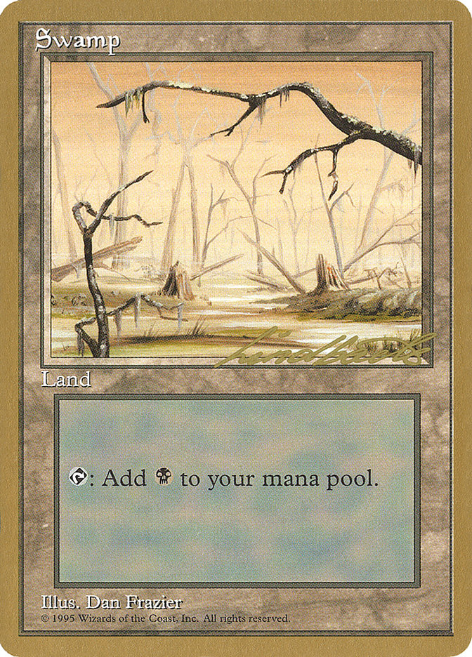 Swamp (ll370) (Leon Lindback) [Pro Tour Collector Set] | Jack's On Queen