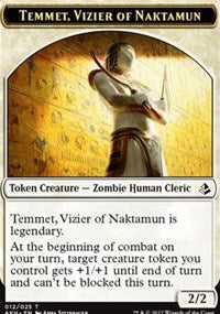 Temmet, Vizier of Naktamun // Zombie Token [Amonkhet Tokens] | Jack's On Queen