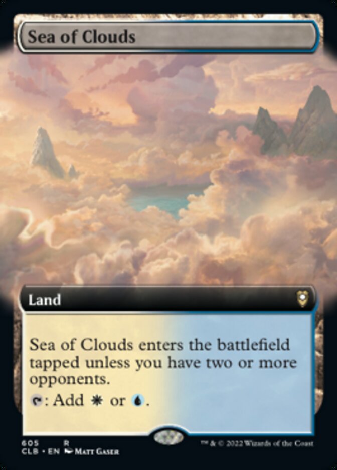 Sea of Clouds (Extended Art) [Commander Legends: Battle for Baldur's Gate] | Jack's On Queen
