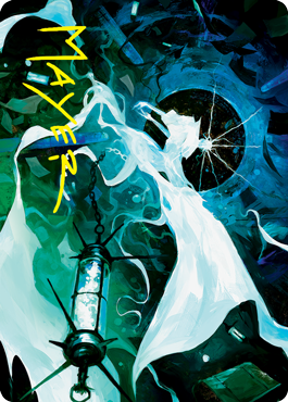 Thirst for Discovery Art Card (Gold-Stamped Signature) [Innistrad: Crimson Vow Art Series] | Jack's On Queen