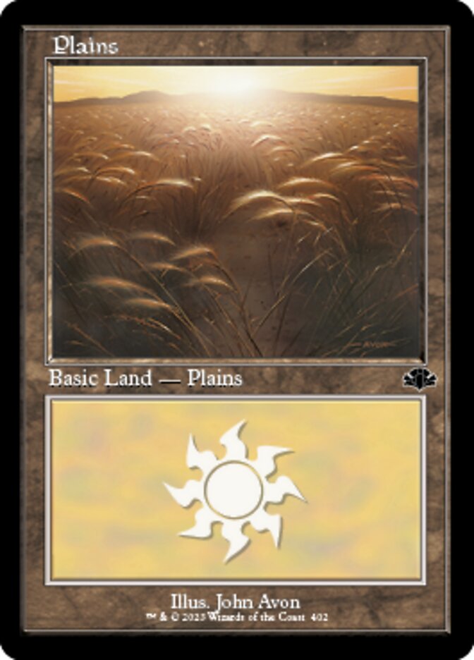 Plains (402) (Retro) [Dominaria Remastered] | Jack's On Queen