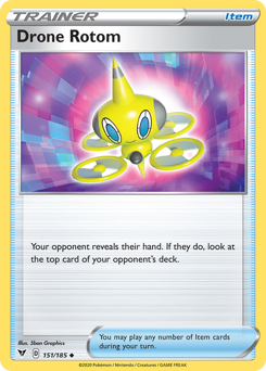 Drone Rotom (151/185) [Sword & Shield: Vivid Voltage] | Jack's On Queen