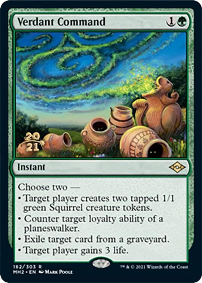 Verdant Command [Modern Horizons 2 Prerelease Promos] | Jack's On Queen