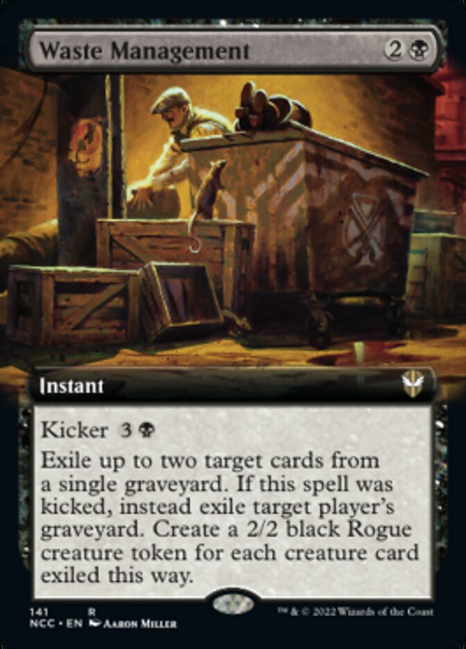Waste Management (Extended Art) [Streets of New Capenna Commander] | Jack's On Queen
