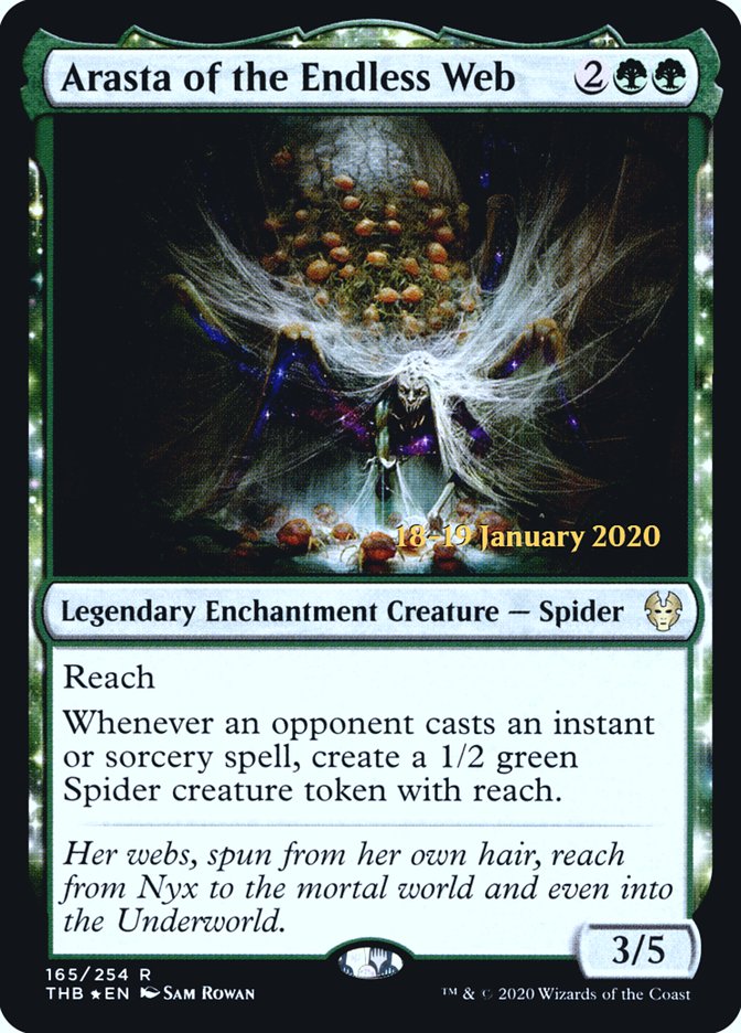 Arasta of the Endless Web [Theros Beyond Death Prerelease Promos] | Jack's On Queen