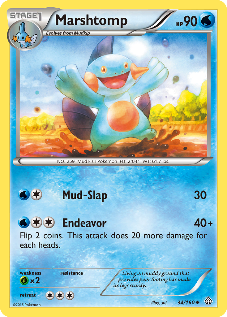 Marshtomp (34/160) [XY: Primal Clash] | Jack's On Queen