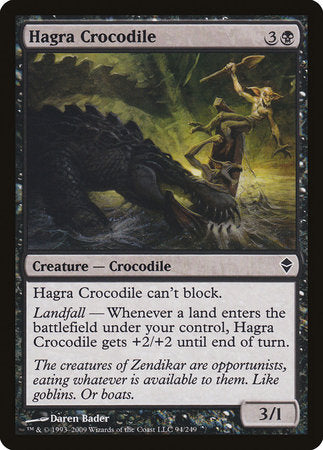 Hagra Crocodile [Zendikar] | Jack's On Queen