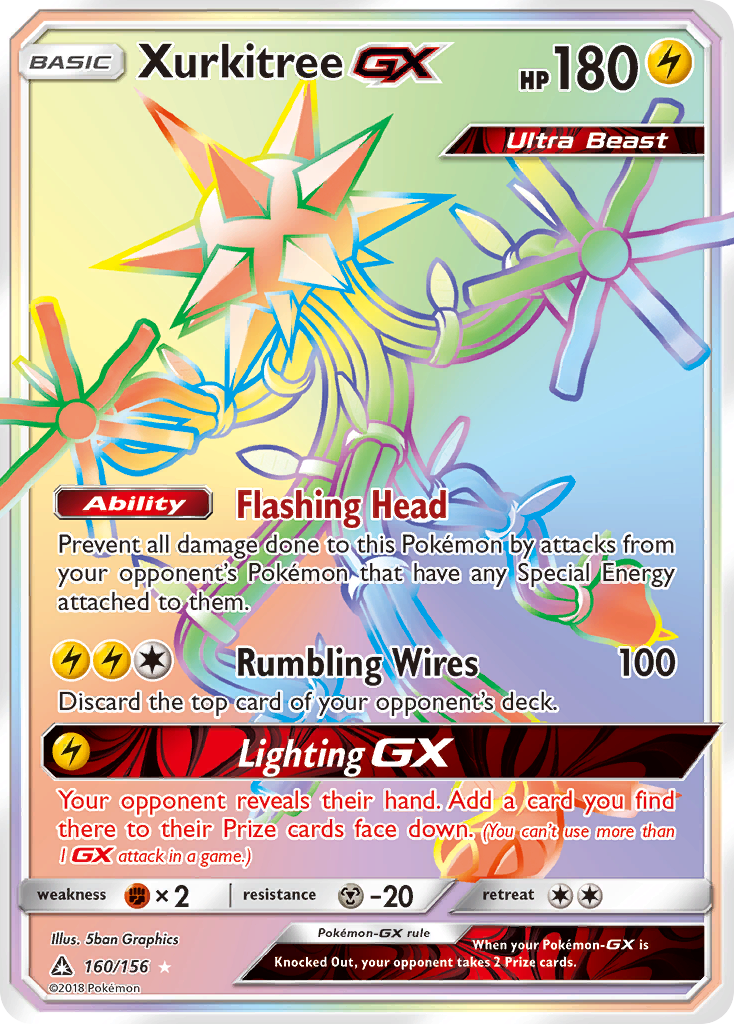 Xurkitree GX (160/156) [Sun & Moon: Ultra Prism] | Jack's On Queen