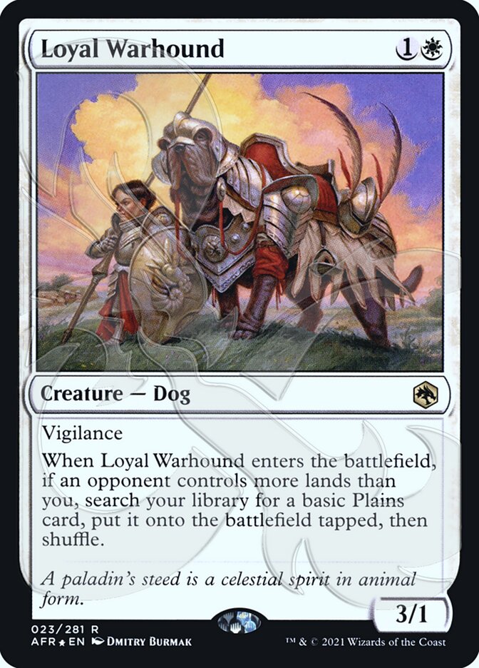 Loyal Warhound (Ampersand Promo) [Dungeons & Dragons: Adventures in the Forgotten Realms Promos] | Jack's On Queen