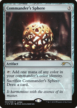 Commander's Sphere [Judge Gift Cards 2018] | Jack's On Queen