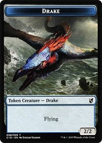 Drake // Human Double-sided Token [Commander 2019 Tokens] | Jack's On Queen