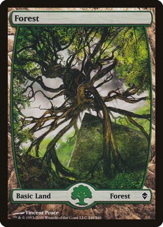 Forest (249) - Full Art [Zendikar] | Jack's On Queen