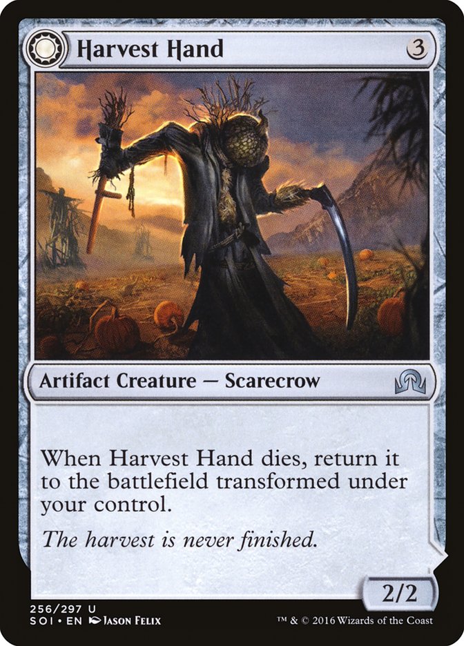 Harvest Hand // Scrounged Scythe [Shadows over Innistrad] | Jack's On Queen