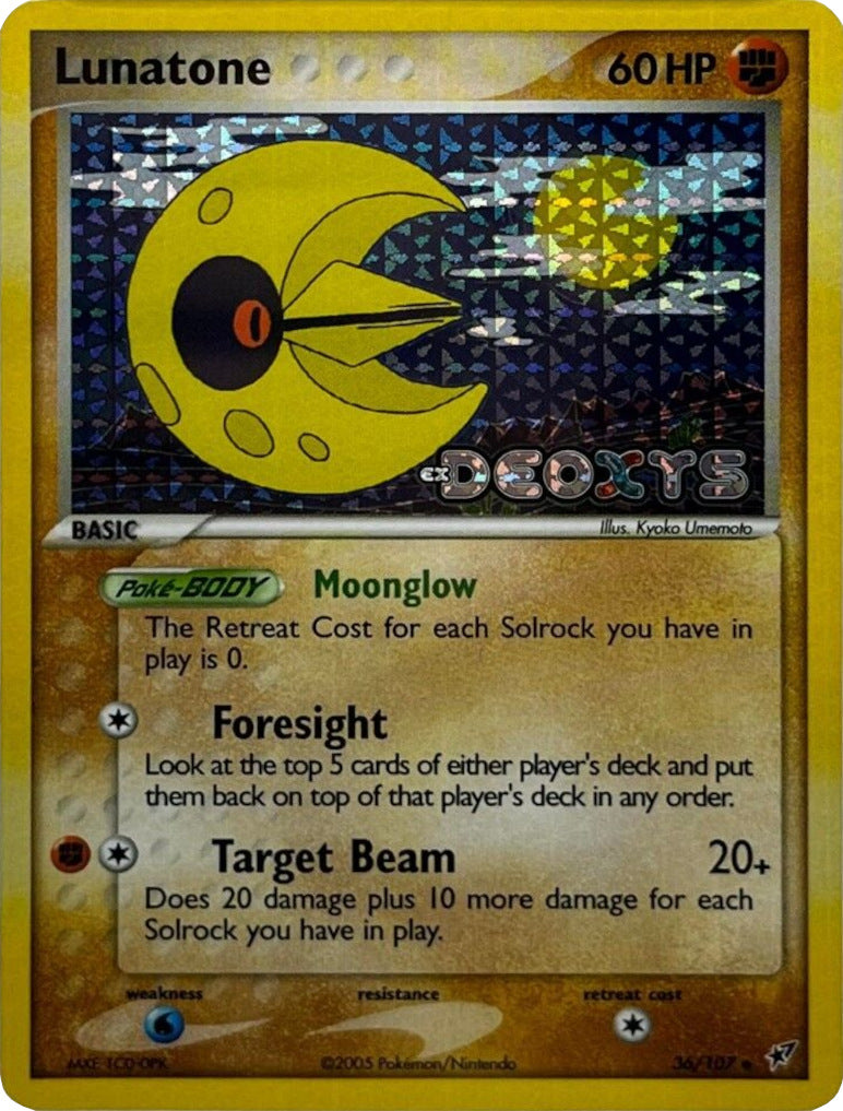 Lunatone (36/107) (Stamped) [EX: Deoxys] | Jack's On Queen