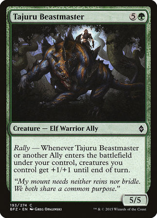 Tajuru Beastmaster [Battle for Zendikar] | Jack's On Queen