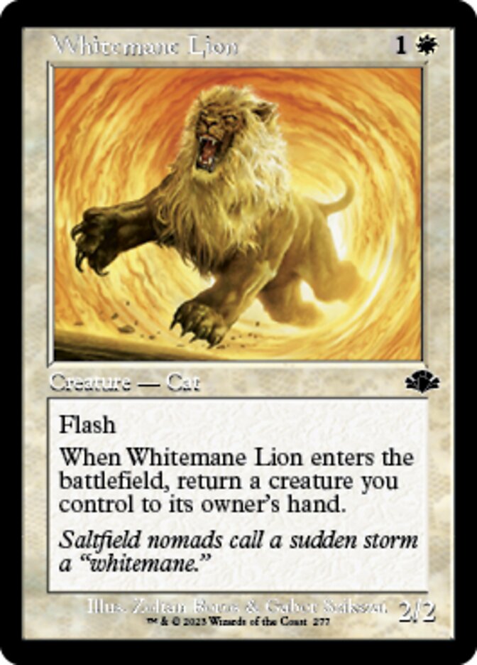 Whitemane Lion (Retro) [Dominaria Remastered] | Jack's On Queen