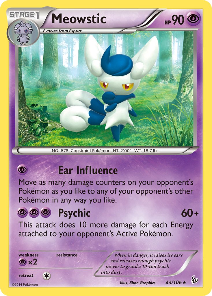 Meowstic (43/106) (Theme Deck Exclusive) [XY: Flashfire] | Jack's On Queen