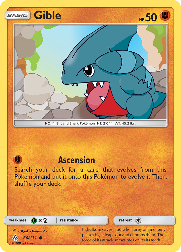 Gible (60/131) [Sun & Moon: Forbidden Light] | Jack's On Queen