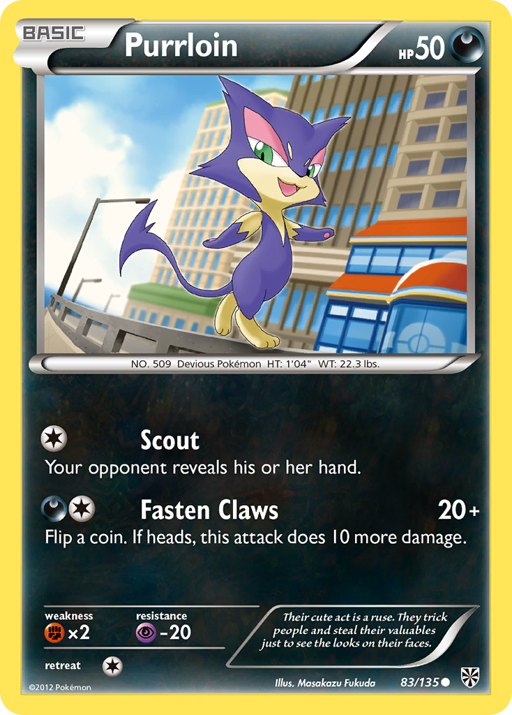 Purrloin (83/135) [Black & White: Plasma Storm] | Jack's On Queen