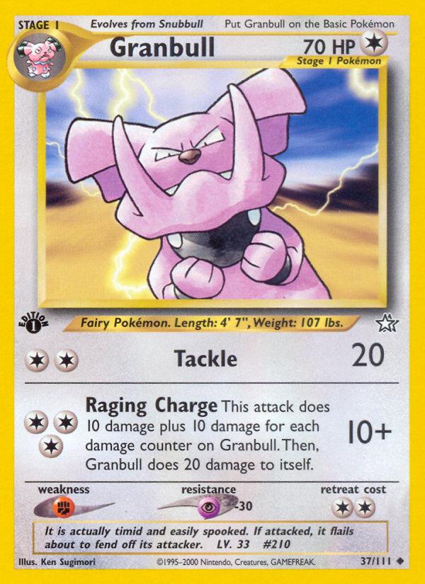 Granbull (37/111) [Neo Genesis 1st Edition] | Jack's On Queen