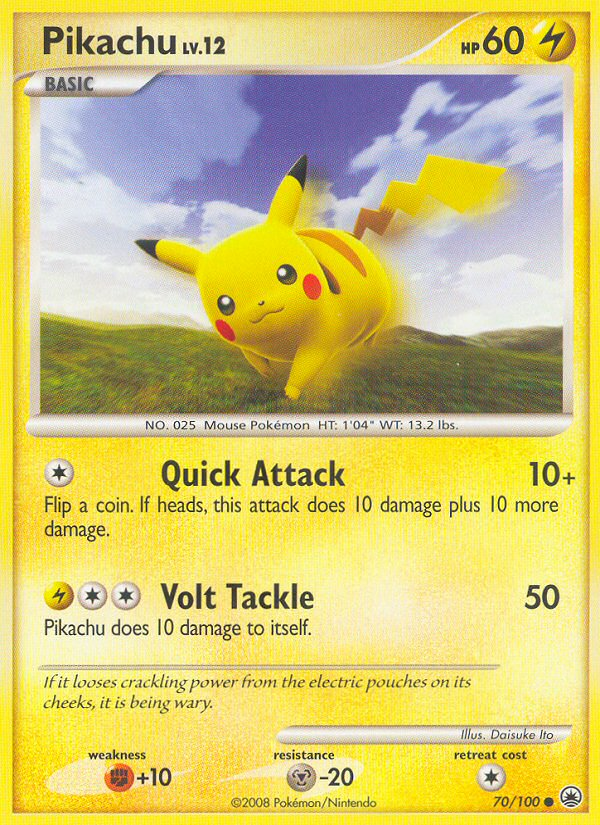 Pikachu (70/100) [Diamond & Pearl: Majestic Dawn] | Jack's On Queen