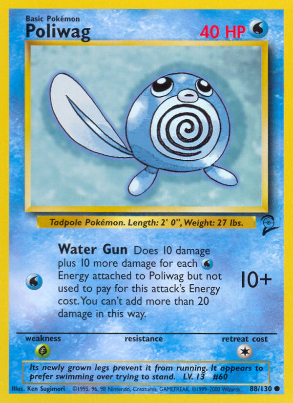Poliwag (88/130) [Base Set 2] | Jack's On Queen