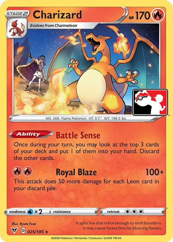 Charizard (025/185) [Prize Pack Series One] | Jack's On Queen